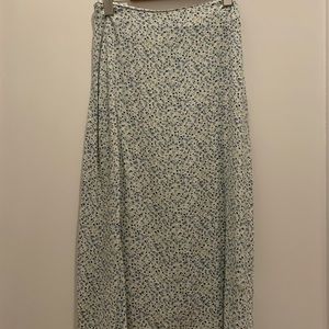 Flower printed skirt